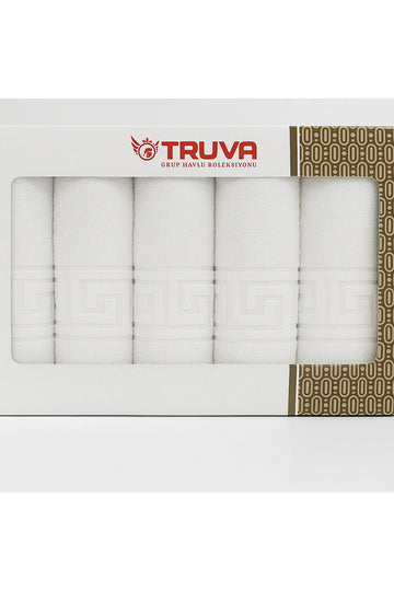 Set 4 Prosoape Baie Hoteliere Greek | 100% Bumbac Turcesc | 500 g/mp, 2x70x140 cm + 2x50x90 | 0016