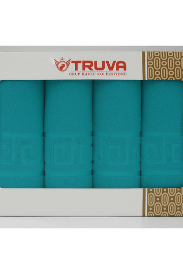 Set 4 Prosoape Baie Hoteliere Greek | 100% Bumbac Turcesc | 500 g/mp, 2x70x140 cm + 2x50x90 | 0028