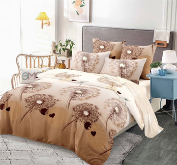 Lenjerie de Pat Finet Single | 4 Piese | 140x200 cm | Cearceaf cu Elastic | 0098