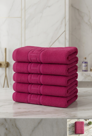 Set 5 Prosoape Baie Hoteliere Greek | 100% Bumbac Turcesc | 500 g/mp, 5x50x90 cm | 0004