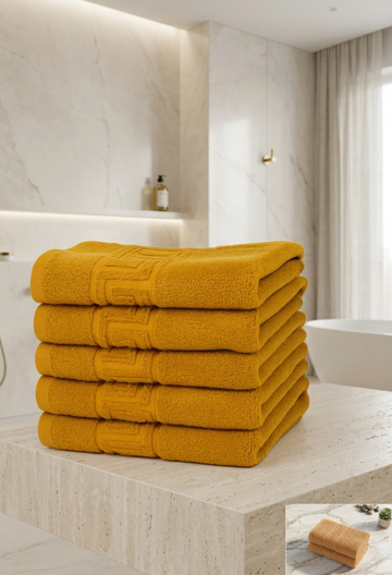 Set 5 Prosoape Baie Hoteliere Greek | 100% Bumbac Turcesc | 500 g/mp, 5x50x90 cm | 0005