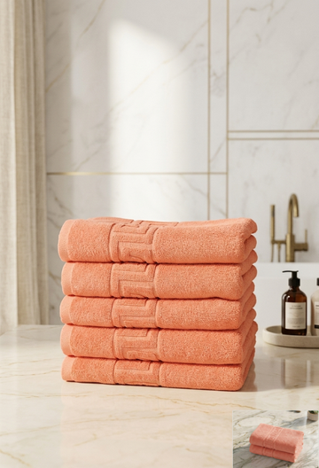 Set 5 Prosoape Baie Hoteliere Greek | 100% Bumbac Turcesc | 500 g/mp, 5x50x90 cm | 0006