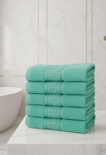 Set 5 Prosoape Baie Hoteliere Greek | 100% Bumbac Turcesc | 500 g/mp, 5x50x90 cm | 0009