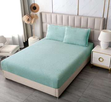 Husă de Pat cu Elastic 180x200x20 cm + 2 Fețe de Pernă 50x70 cm | Material Cocolino | 0078