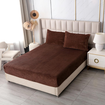 Husă de Pat cu Elastic 180x200x20 cm + 2 Fețe de Pernă 50x70 cm | Material Cocolino | 0079