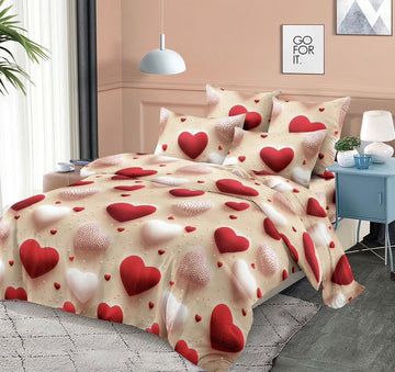 Lenjerie de Pat Finet Single | 4 Piese | 140x200 cm | Cearceaf cu Elastic | 0102