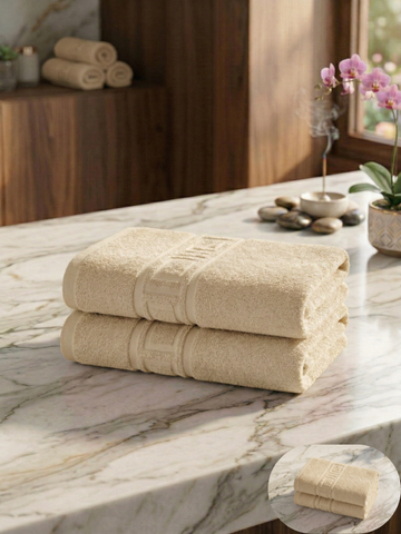 Set 2 Prosoape Baie Hoteliere Greek | 100% Bumbac Turcesc | 500 g/mp | 70x140 cm | 0032