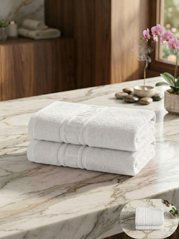 Set 2 Prosoape Baie Hoteliere Greek | 100% Bumbac Turcesc | 500 g/mp | 70x140 cm | 0033