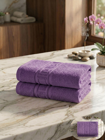 Set 2 Prosoape Baie Hoteliere Greek | 100% Bumbac Turcesc | 500 g/mp | 70x140 cm | 0037