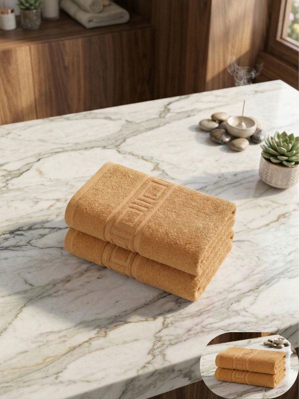 Set 2 Prosoape Baie Hoteliere Greek | 100% Bumbac Turcesc | 500 g/mp | 70x140 cm | 0038