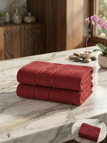 Set 2 Prosoape Baie Hoteliere Greek | 100% Bumbac Turcesc | 500 g/mp | 70x140 cm | 0041