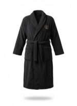 Halat Unisex, Cocolino – Negru – Confort, Protecție și Igienă