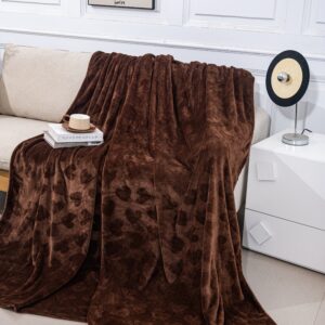 Pătură Pufoasă 200x220 cm – Călduroasă și Confortabilă pentru Pat Dublu - Maro