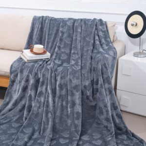 Pătură Pufoasă 200x220 cm – Călduroasă și Confortabilă pentru Pat Dublu - Antracit