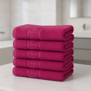 Set 5 Prosoape Greek - Bumbac 100%, 500 g/mp, 5x 50x90 - Siclam