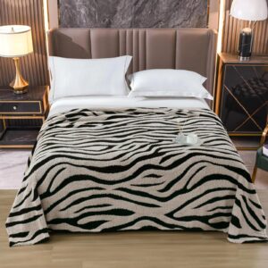 Pătură Pufoasă Zebra | 200x230 cm | Crem