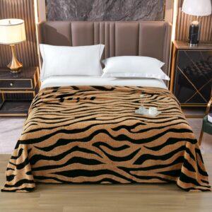 Pătură Pufoasă Zebra | 200x230 cm | Portocaliu